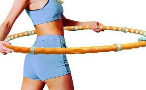 Exercises with a hoop to lose weight on the stomach and sides